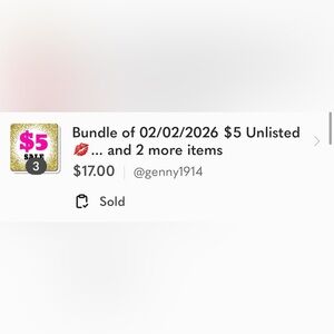 @genny1914 $17 Bundle from previous